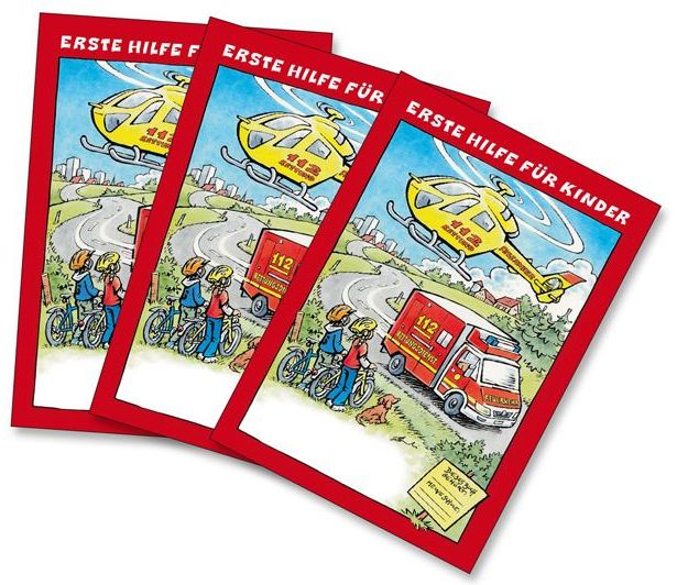 Erste Hilfe Mal- und Arbeitsbücher für Kinder