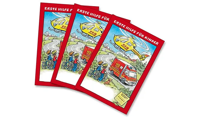 Erste Hilfe Mal- und Arbeitsbücher für Kinder